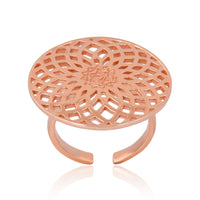 Energy Generator Ring: (92.5 Sterling Silver with Rose Gold Plating)