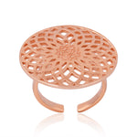 Energy Generator Ring: (92.5 Sterling Silver with Rose Gold Plating)