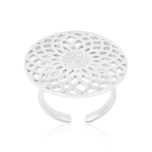 Energy Generator Ring: (92.5 Sterling Silver)