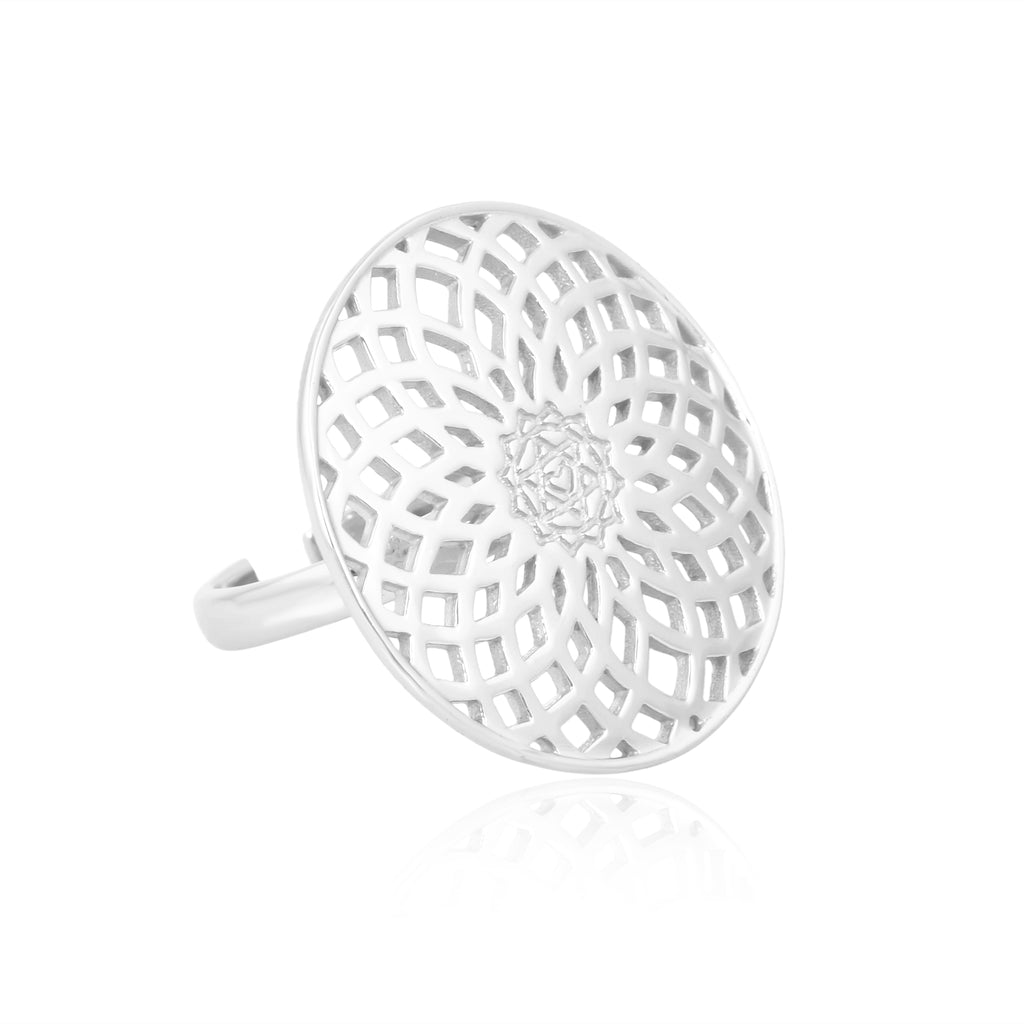 Energy Generator Ring: (92.5 Sterling Silver)