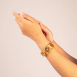 Energy Generator Cuff Styled Bracelet (18kt Gold Micron)