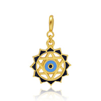 Evil Eye Protection Charm (18kt Gold Micron)