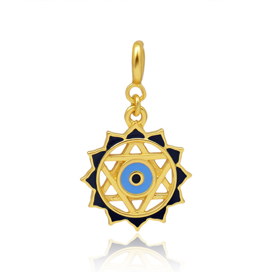 Evil Eye Protection Charm  Brass