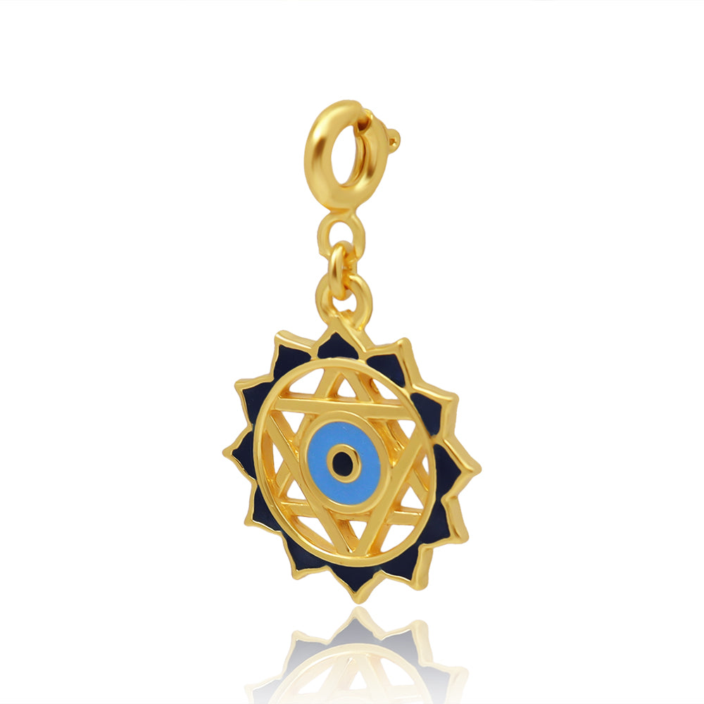 Evil Eye Protection Charm  Brass