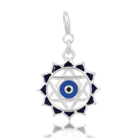 Evil Eye Protection Charm (92.5 Sterling Silver)