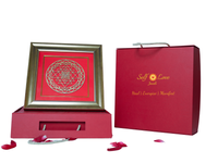 Shree Chakra Wall Hanging Decor (Wooden Frame)