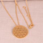 Flower of Life Pendant (18kt Gold Micron)