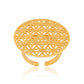 Flower of Life Ring  Brass