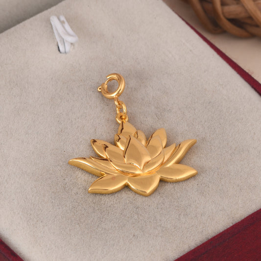 Auspicious Buddhist Charm: Golden Lotus