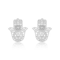 Hamsa Hand Earrings (92.5 Sterling Silver)