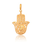 Hamsa Hand Protection Charm (18Kt Gold Micron)