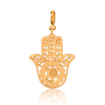Hamsa Hand Protection Charm (18Kt Gold Micron)