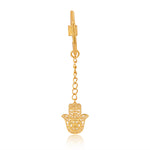 Hamsa Hand Keychain (18kt Gold Micron)