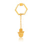 Protection Keychain: Hamsa Hand Symbol