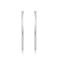 Hamsa Hand Loop Earrings (92.5 Sterling Silver)
