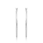Hamsa Hand Loop Earrings (92.5 Sterling Silver)