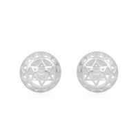 Twin Heart Chakra Stud Earrings (92.5 Sterling Silver)