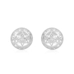 Twin Heart Chakra Stud Earrings (92.5 Sterling Silver)