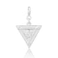 Hreem Yantra Charm  Small Size  Silver