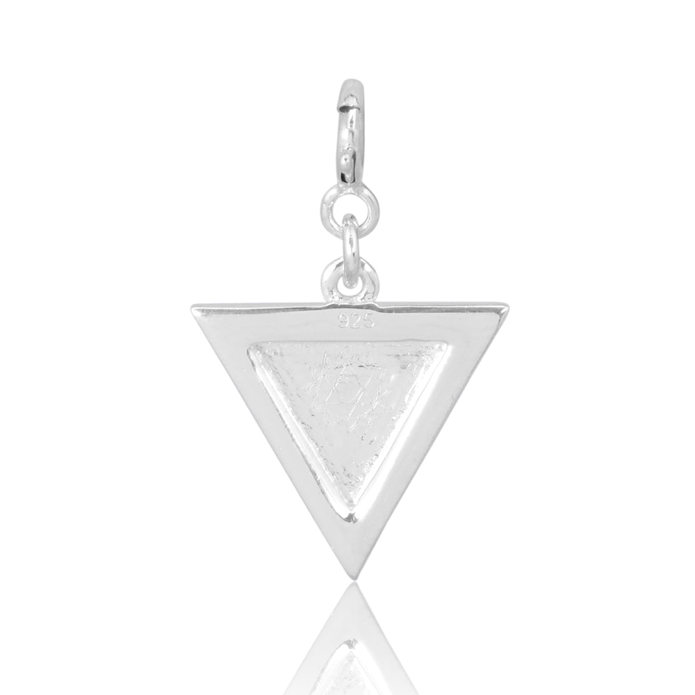 Hreem Yantra Charm  Small Size  Silver