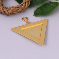 Hreem Yantra Gold Plated Pendant - Large (18kt Gold Micron)