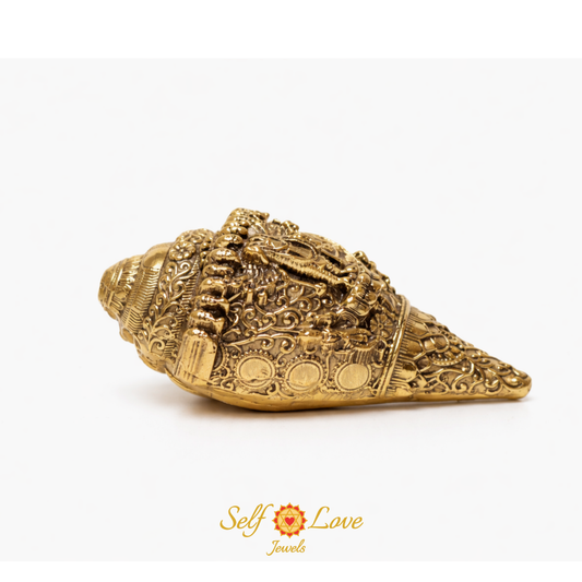 Mini Vishnu Conch (Shankh) Symbol of Divine Protection, Prosperity & Sacred Energy
