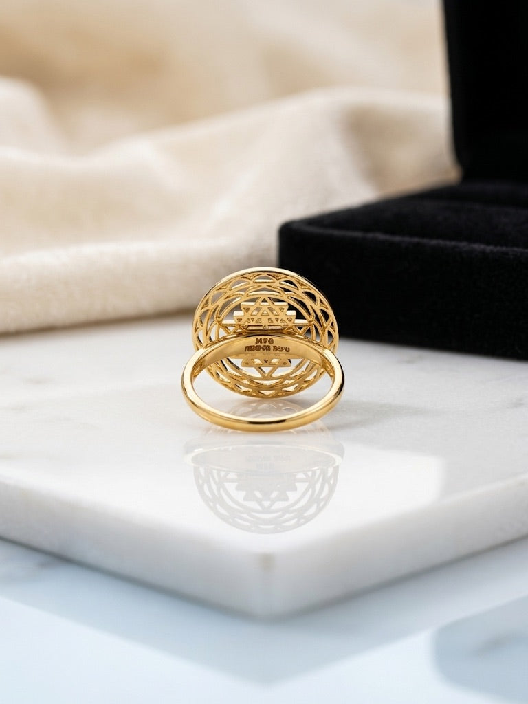 Shree Chakra 18K Gold Ring