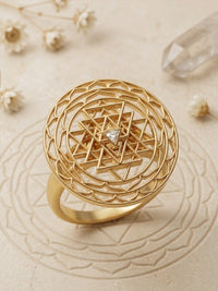 Shree Chakra 18K Gold Ring