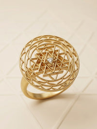 Shree Chakra 18K Gold Ring