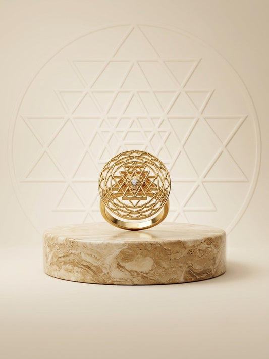 Shree Chakra 18K Gold Ring
