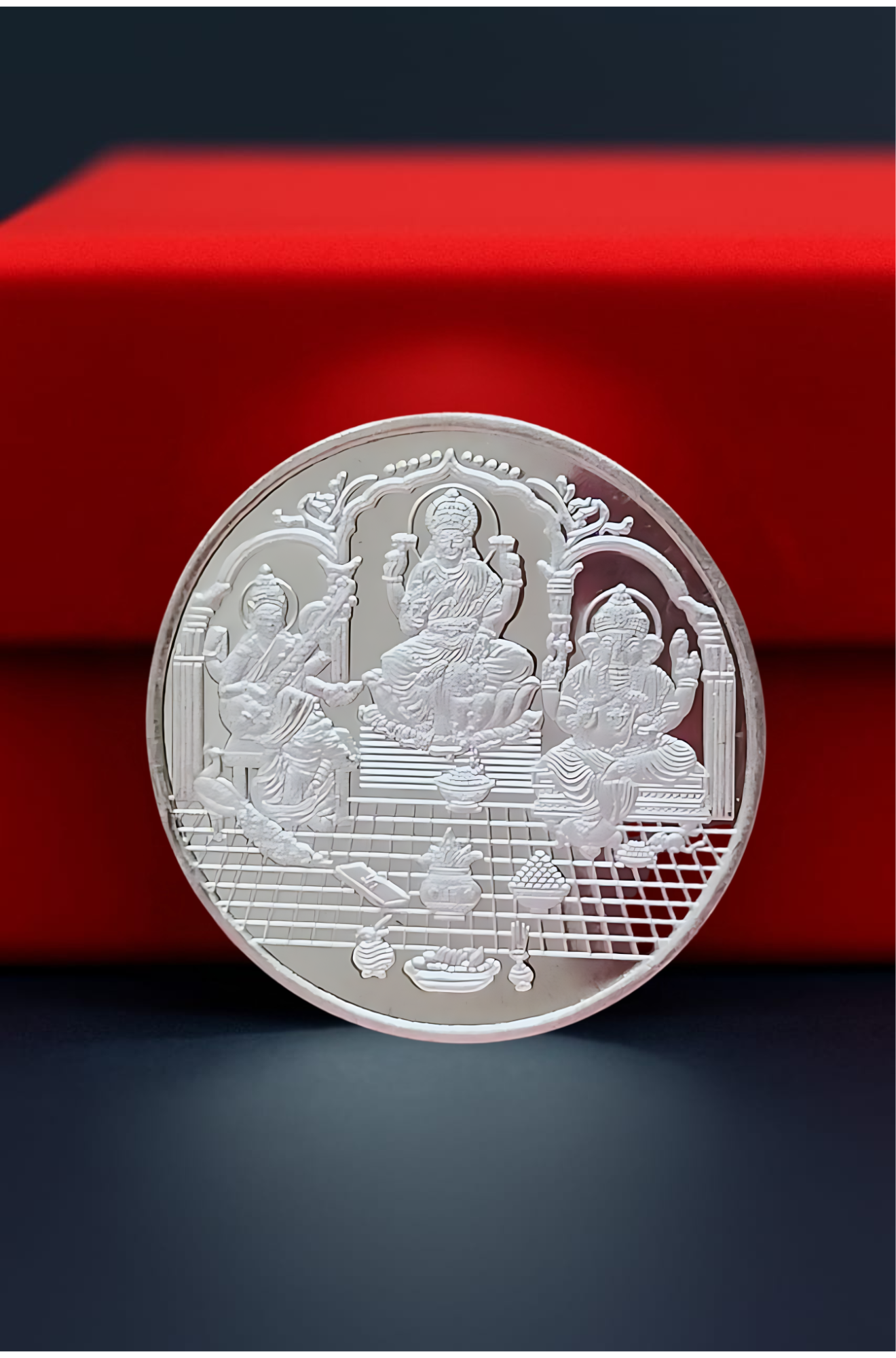 Lakshmi Yantra Coin (92.5 Sterling Silver)