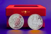 Lakshmi Yantra Coin (92.5 Sterling Silver)