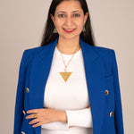 Hreem Yantra Gold Plated Pendant - Large (18kt Gold Micron)