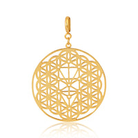 Kabbalah Tree of Life Pendant without Chain (18kt Gold Micron)