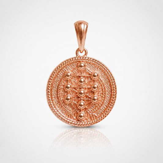Kabbalah Tree Of Life Pendant- Copper