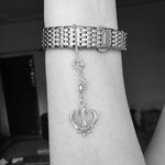 Khanda Charm (92.5 Sterling Silver)