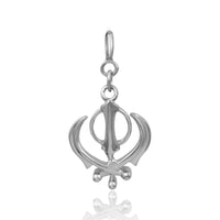 Khanda Charm (92.5 Sterling Silver)