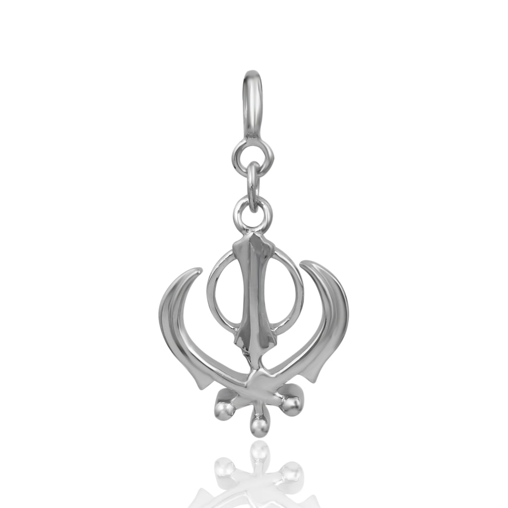 Khanda Charm (92.5 Sterling Silver)