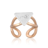 Kleem Yantra Ring: (18Kt Gold Micron & Silver)