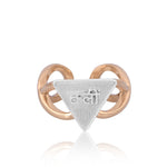 Kleem Yantra Ring: (18Kt Gold Micron & Silver)