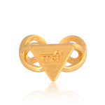 Kleem Yantra Ring: (18kt Gold Micron Plated)