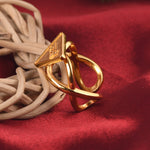 Kleem Yantra Ring: (18kt Gold Micron Plated)
