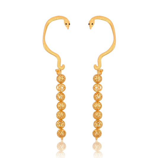 Kundalini Earrings with Seven Chakras (Snake Earrings)