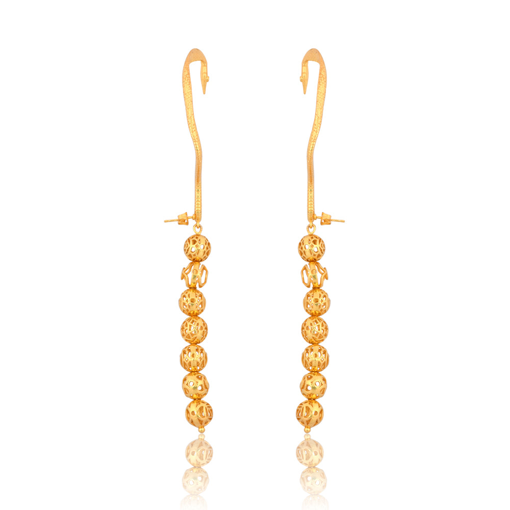 Kundalini Earrings  with Seven Chakras (Snake Earrings)