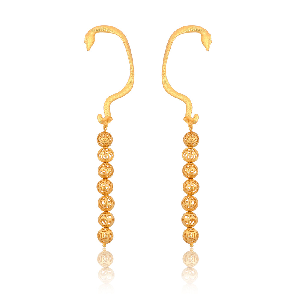 Kundalini Earrings  with Seven Chakras (Snake Earrings)