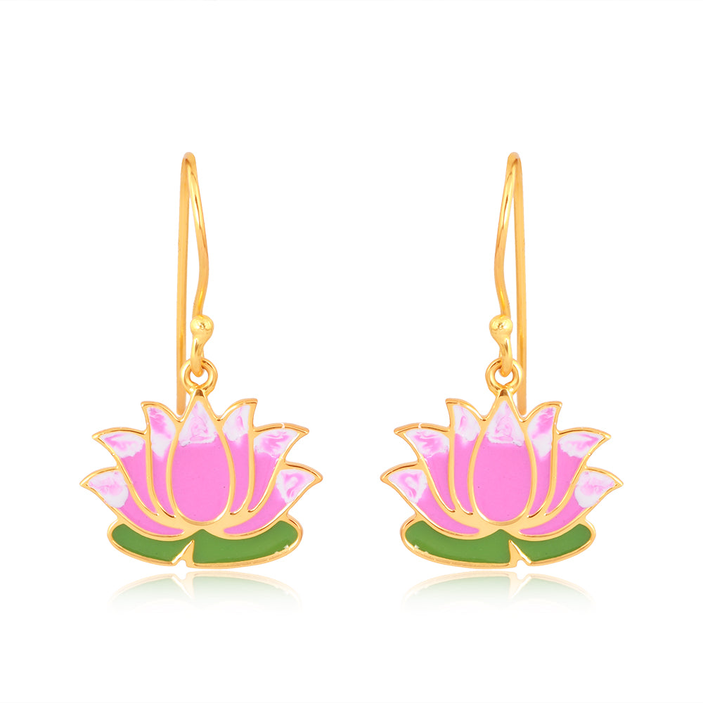 Abundance Earrings: Lakshmi Lotus