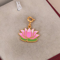 Lakshmi Lotus Auspicious Charm (18kt Gold Micron)
