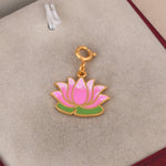 Lakshmi Lotus Auspicious Charm (18kt Gold Micron)