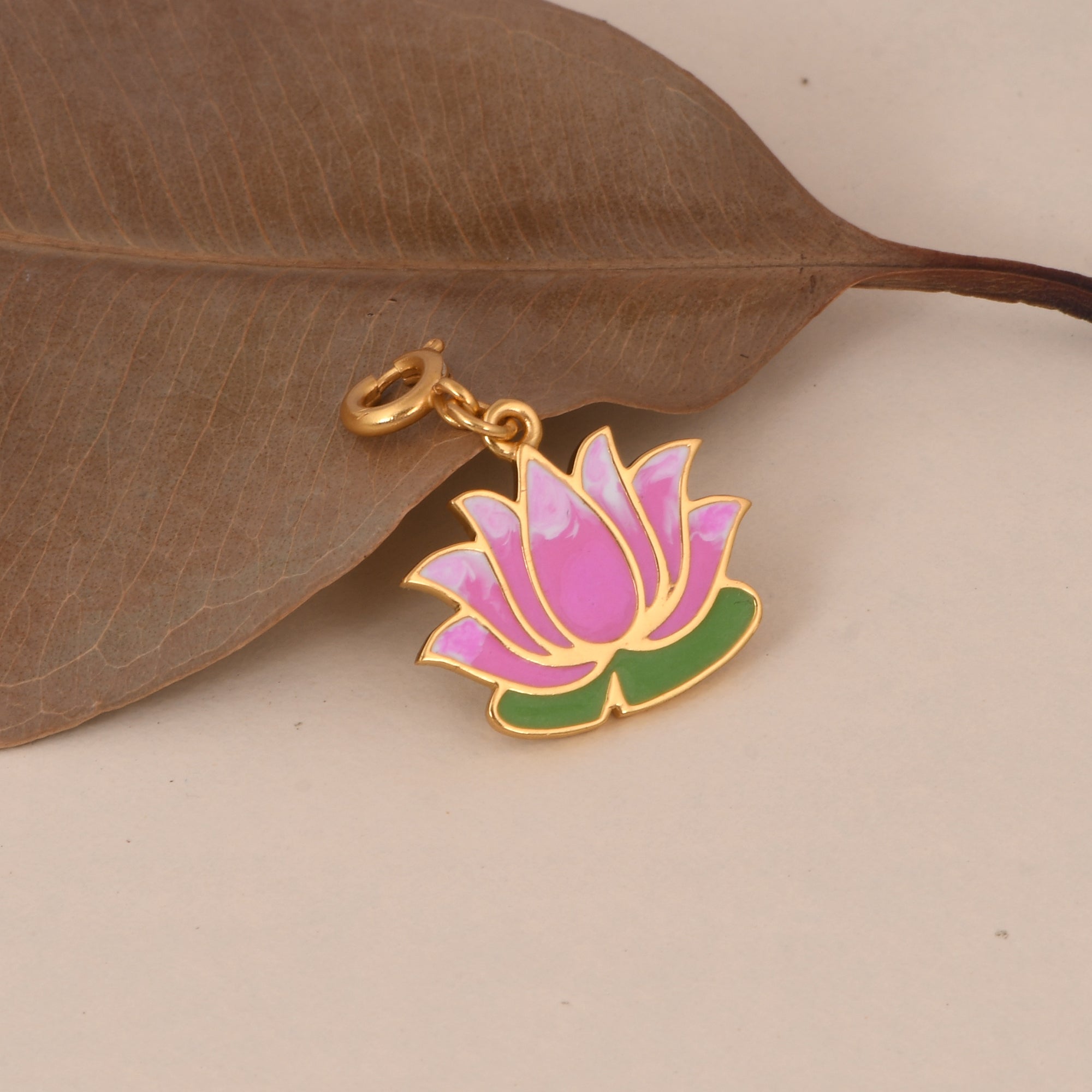 Lakshmi Lotus Auspicious Charm (18kt Gold Micron) – Self Love Jewels