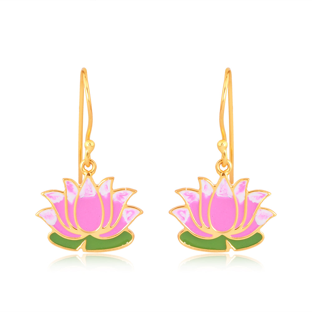 Lakshmi Lotus Earrings